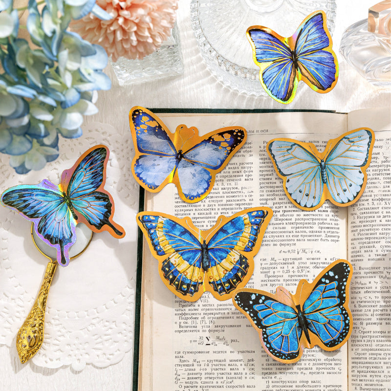 [2601-210] Foil Butterfly Journal Sticker Set – Whimsy Crafting