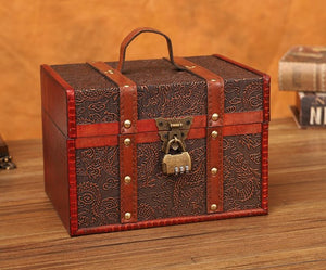 6114 Chinese Style Vintage Organizer with Dragon Pattern - Paper Whimsy Studio