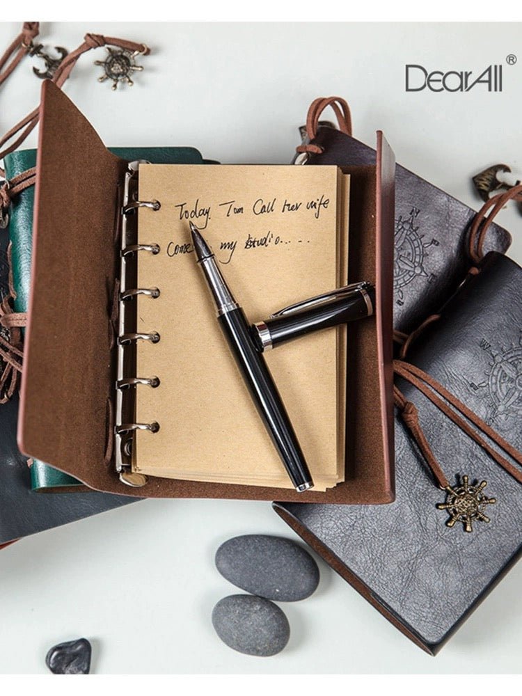 杂志-皮革日记（Leather notebook） - Paper Whimsy Studio