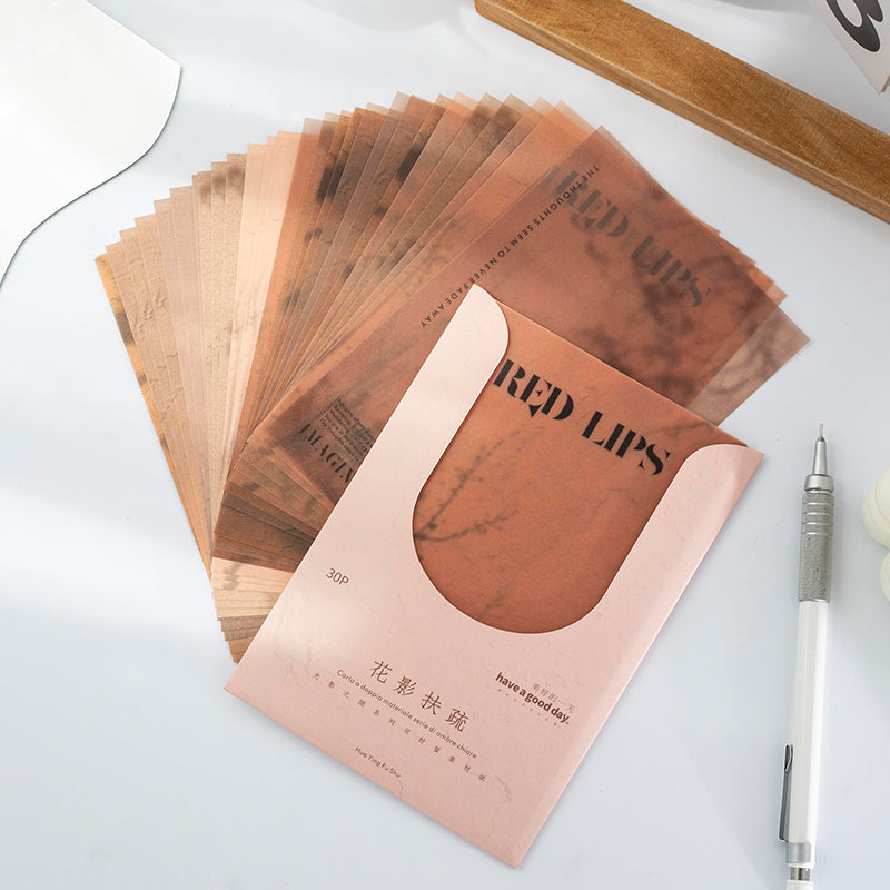 [2601-152] Light & Shadow Texture Paper – Base Collage DIY Journal Sheets (8 Designs)