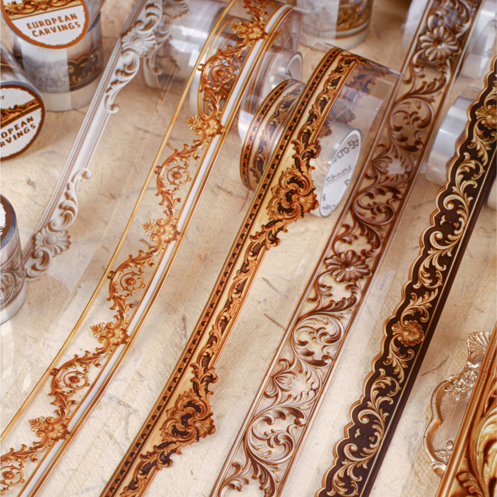[2603-141] Ornate Frame Decorative PET Tape 6 Styles