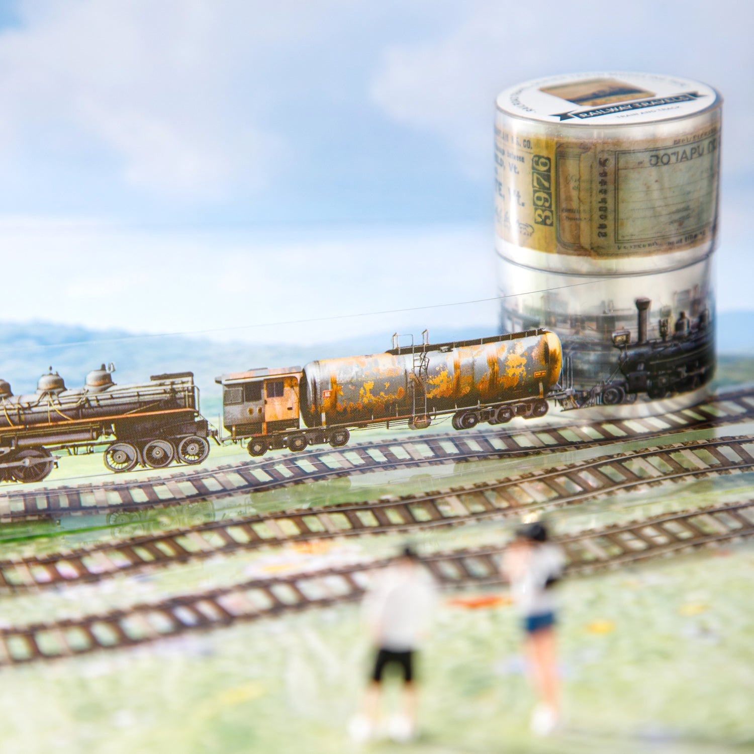 [2603-021] Train Travel Scene Tape 4 Styles