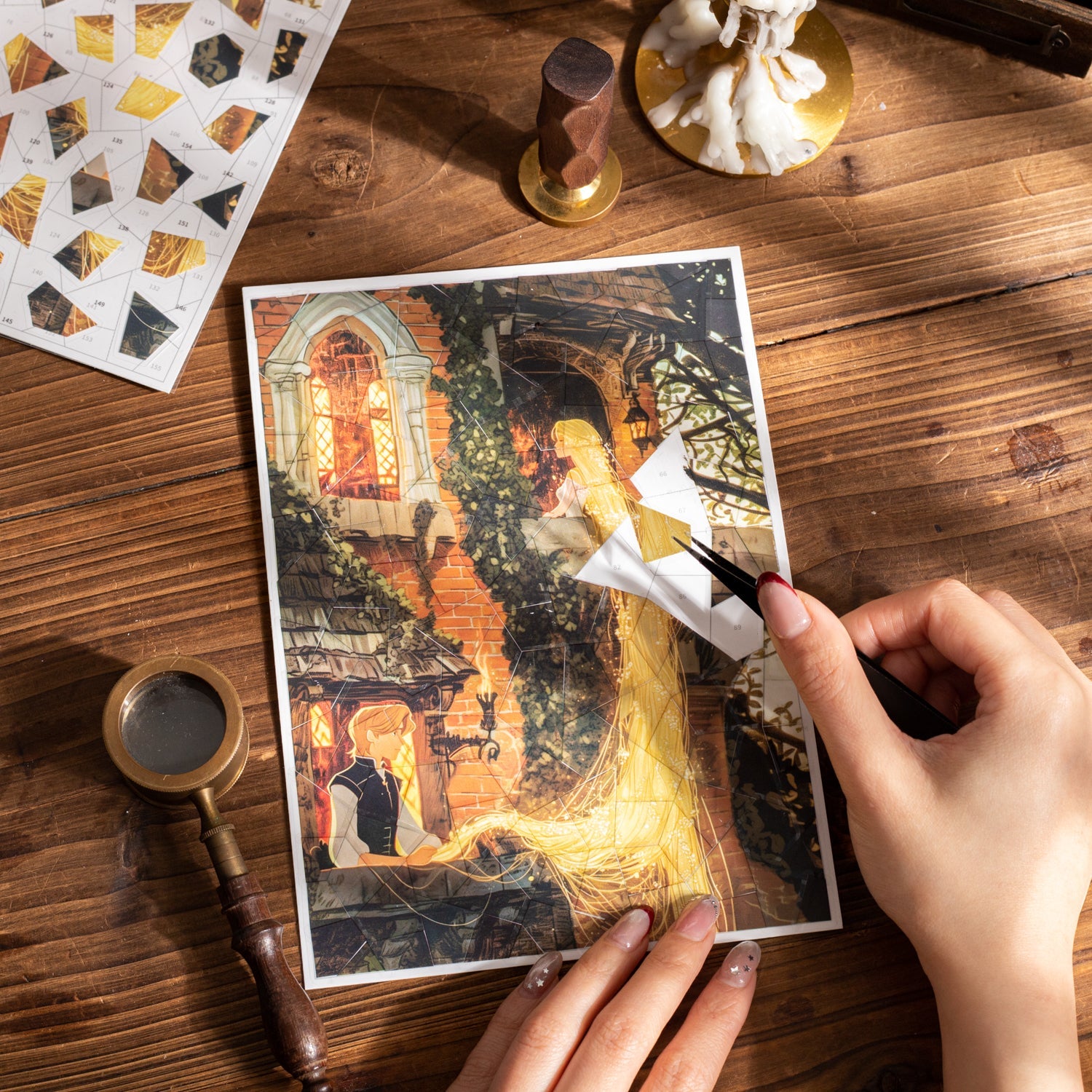 [2603-062] Vintage Fairy Tale Puzzle Stickers 4 Styles