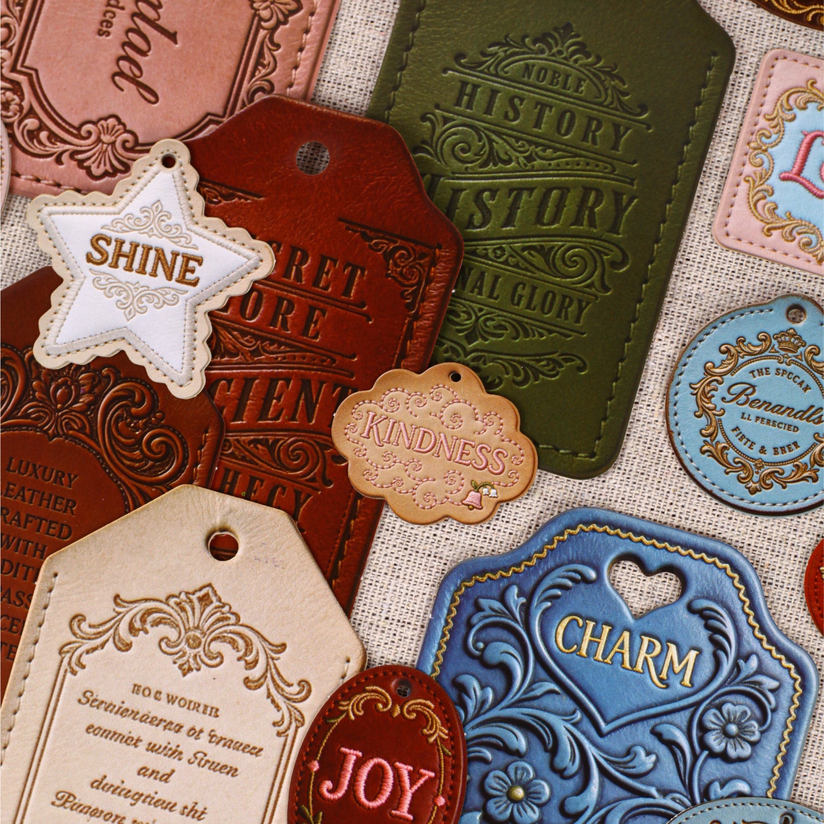 [2603-137] Vintage Label Sticker Pack 6 Styles