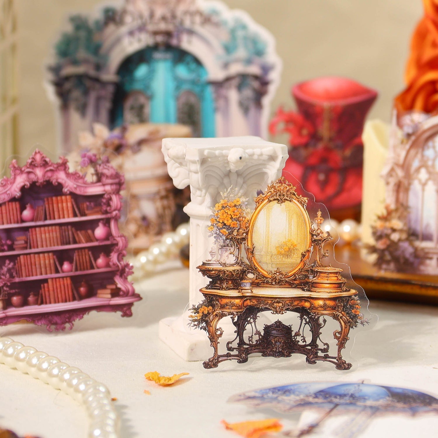 [2603-074] Baroque Forest Stickers 4 Styles