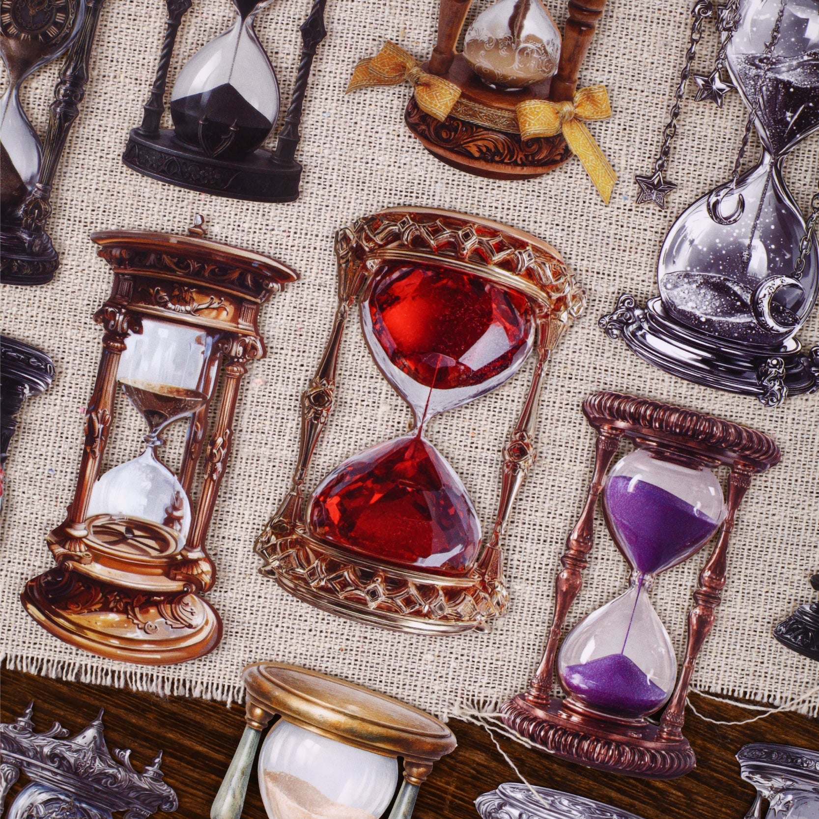 [2603-041] Vintage Classic Collage Stickers 6 Styles