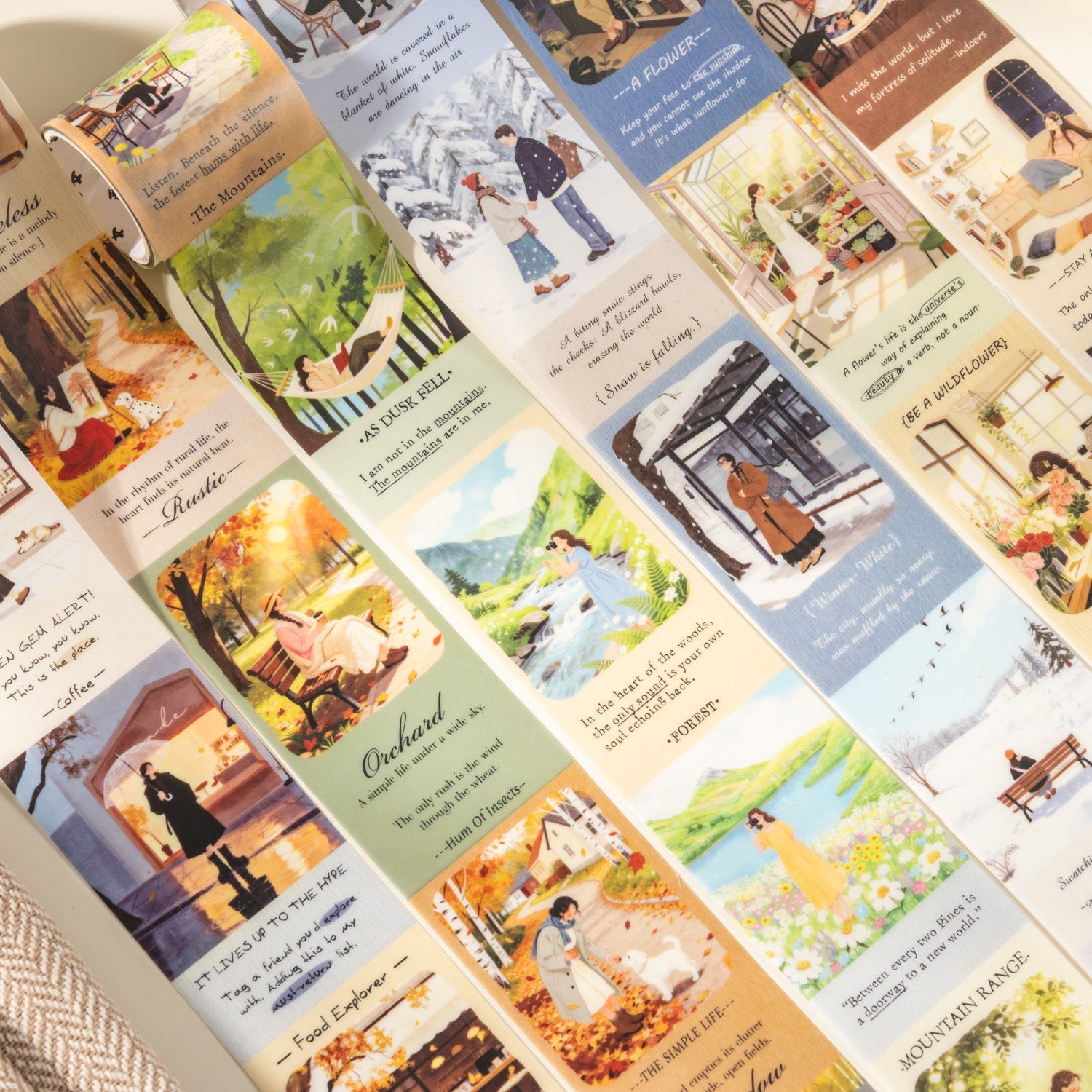 [2603-071] Vacation Theme PET Die Cut Tape 6 Styles