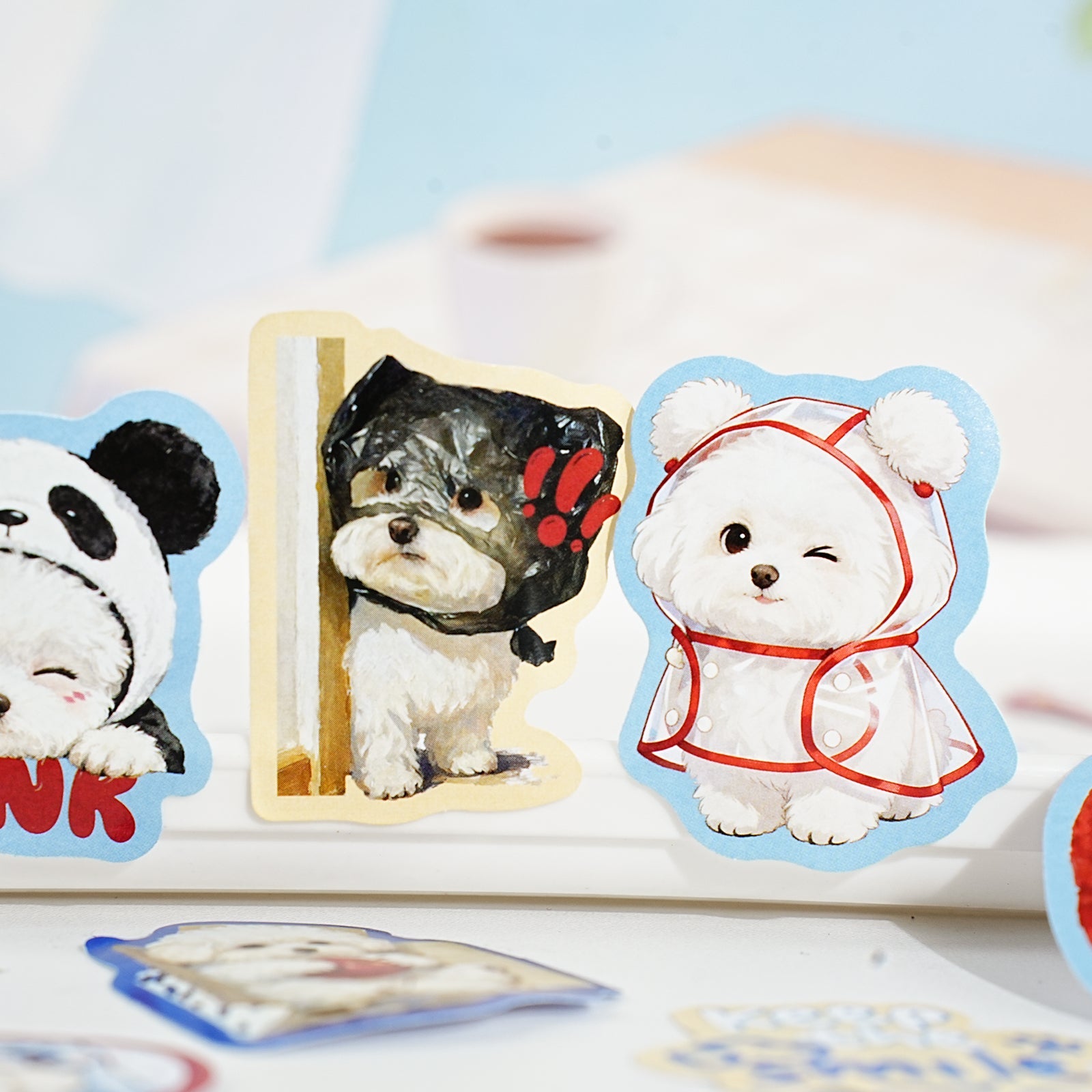 [2603-066] Cute Animal Party Stickers 6 Styles