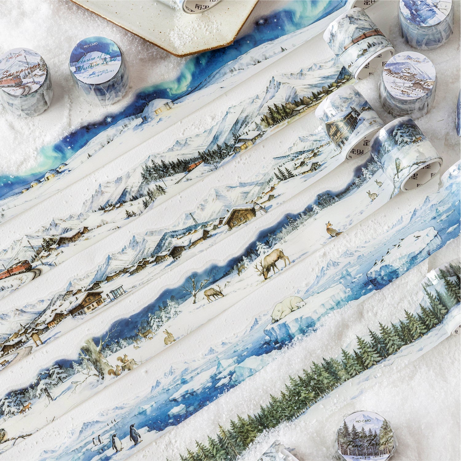 [2602-024] Snowland Winter PET Stickers 6 Styles
