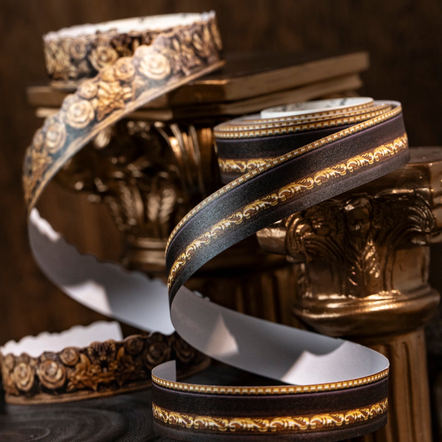 [2601-158] Baroque Finale – Ornate Frame Washi Tape Set (4 Designs)