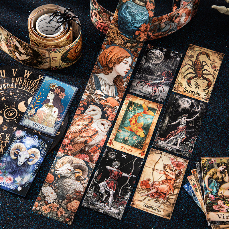 [2603-009] Zodiac Background Washi Tape 4 Styles