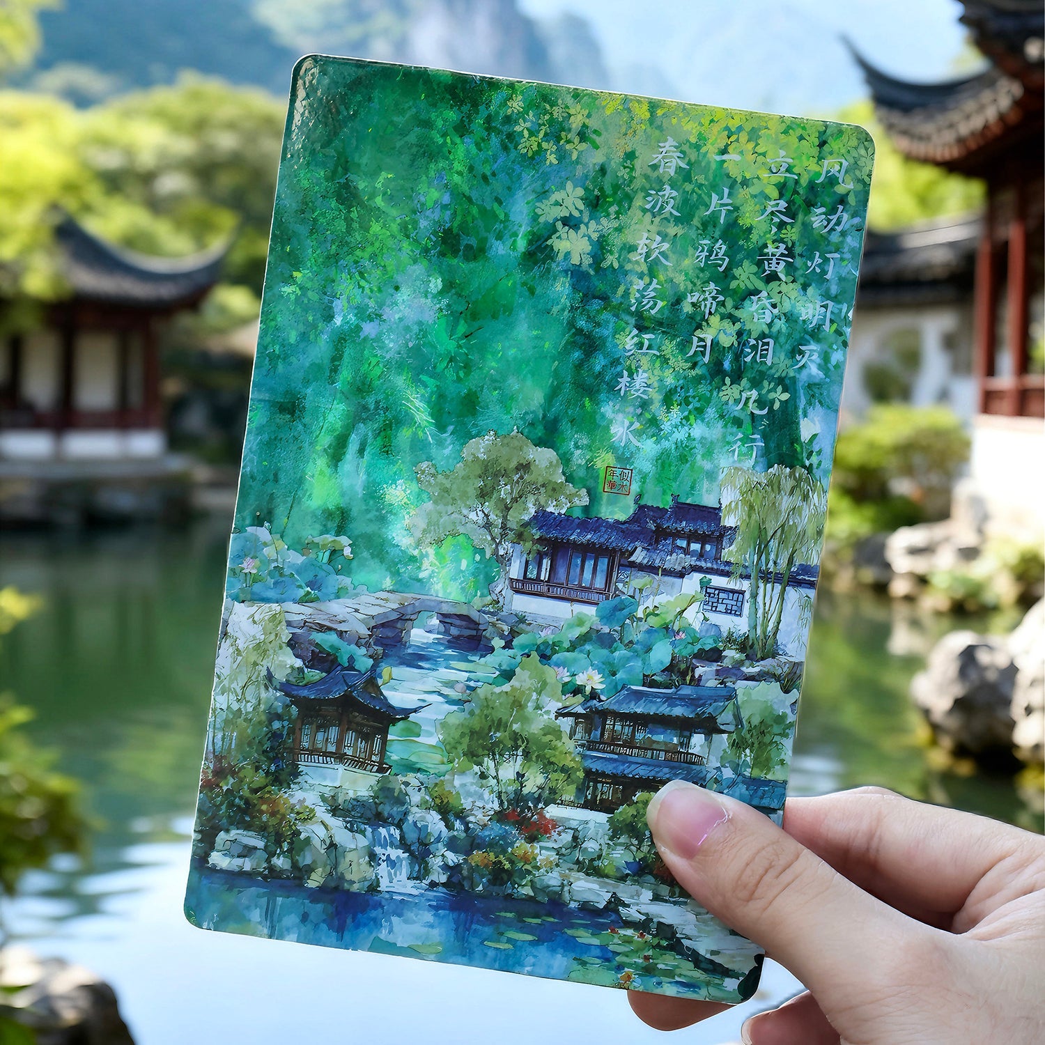 [2603-140] Chinese Garden Journal Collage Stickers 6 Styles