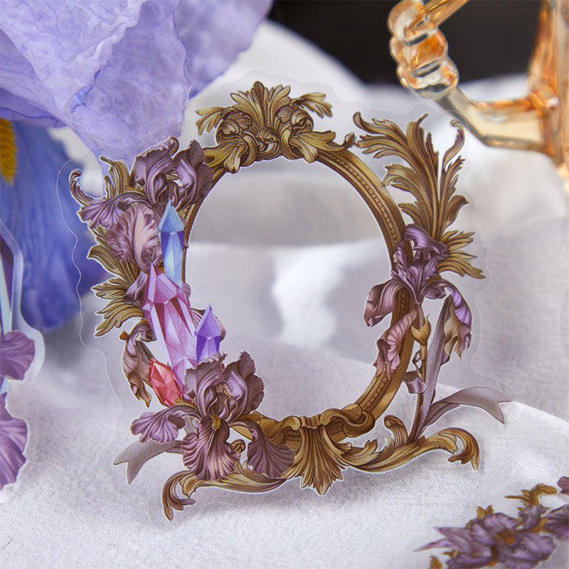 [2603-046] Vintage Floral Frame Stickers European Style 6 Styles