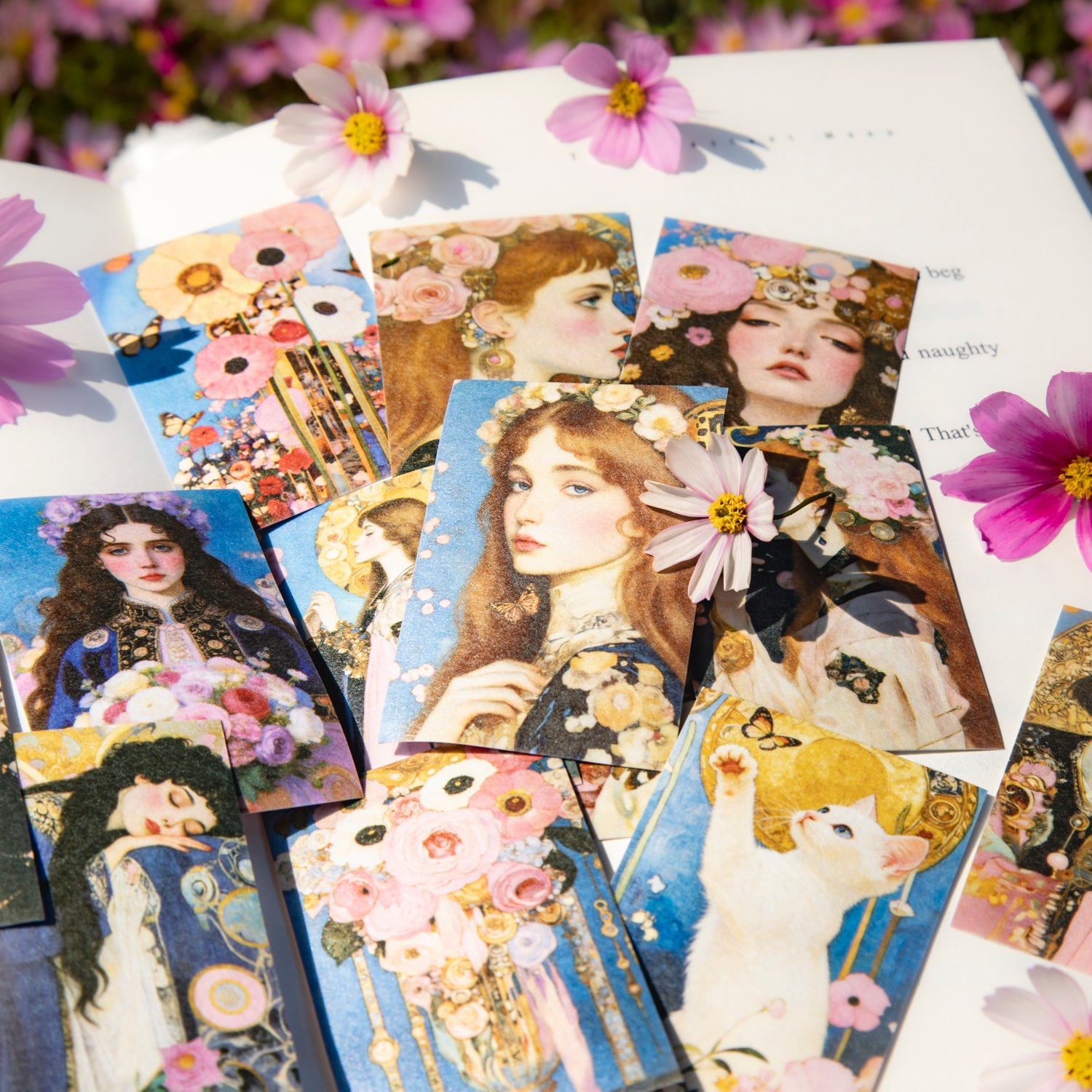 [2602-020] Gilded Flower Goddess Sticker Book 4 Styles