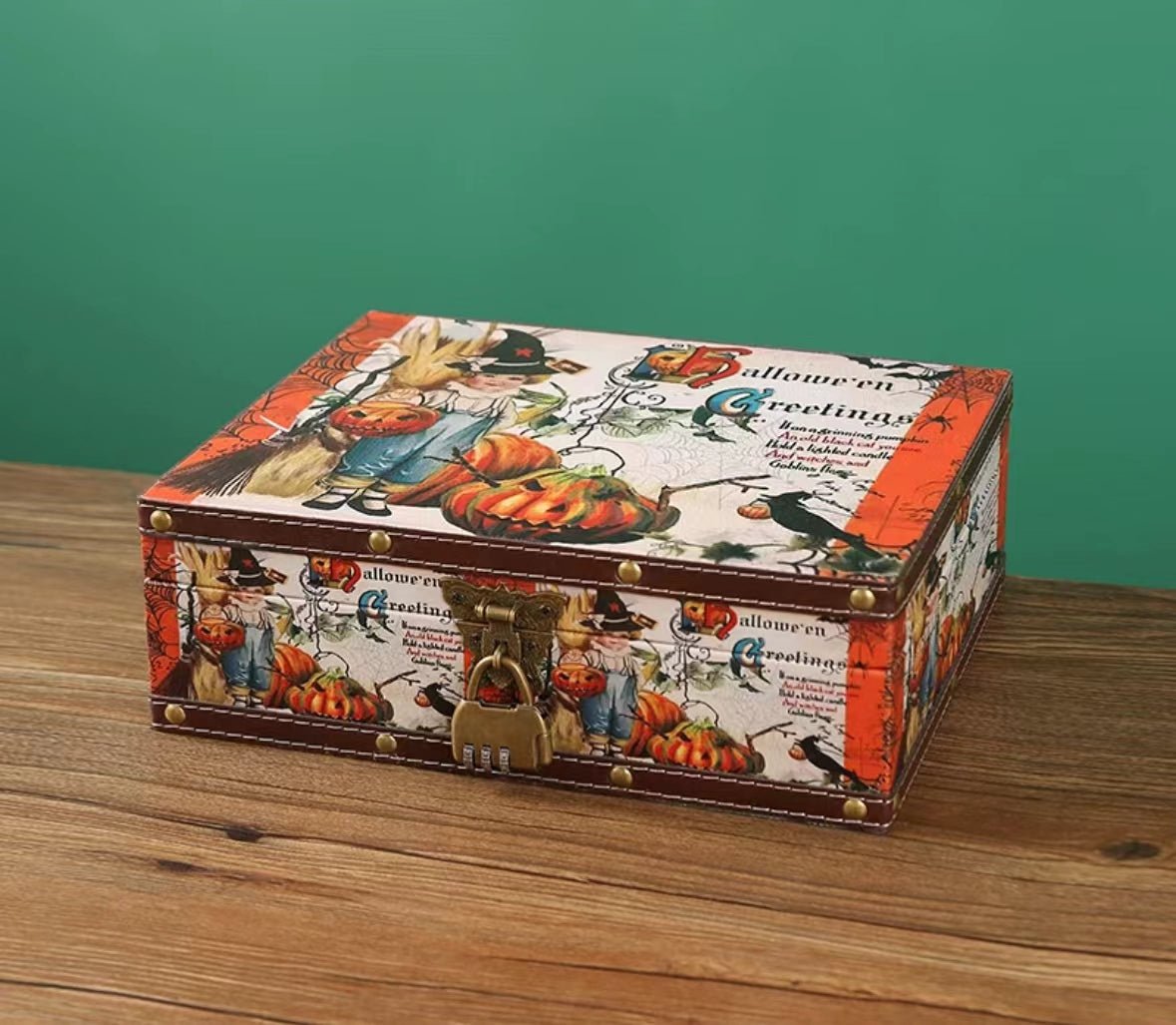 6129 Leather suitcase organiser storage box - Paper Whimsy Studio