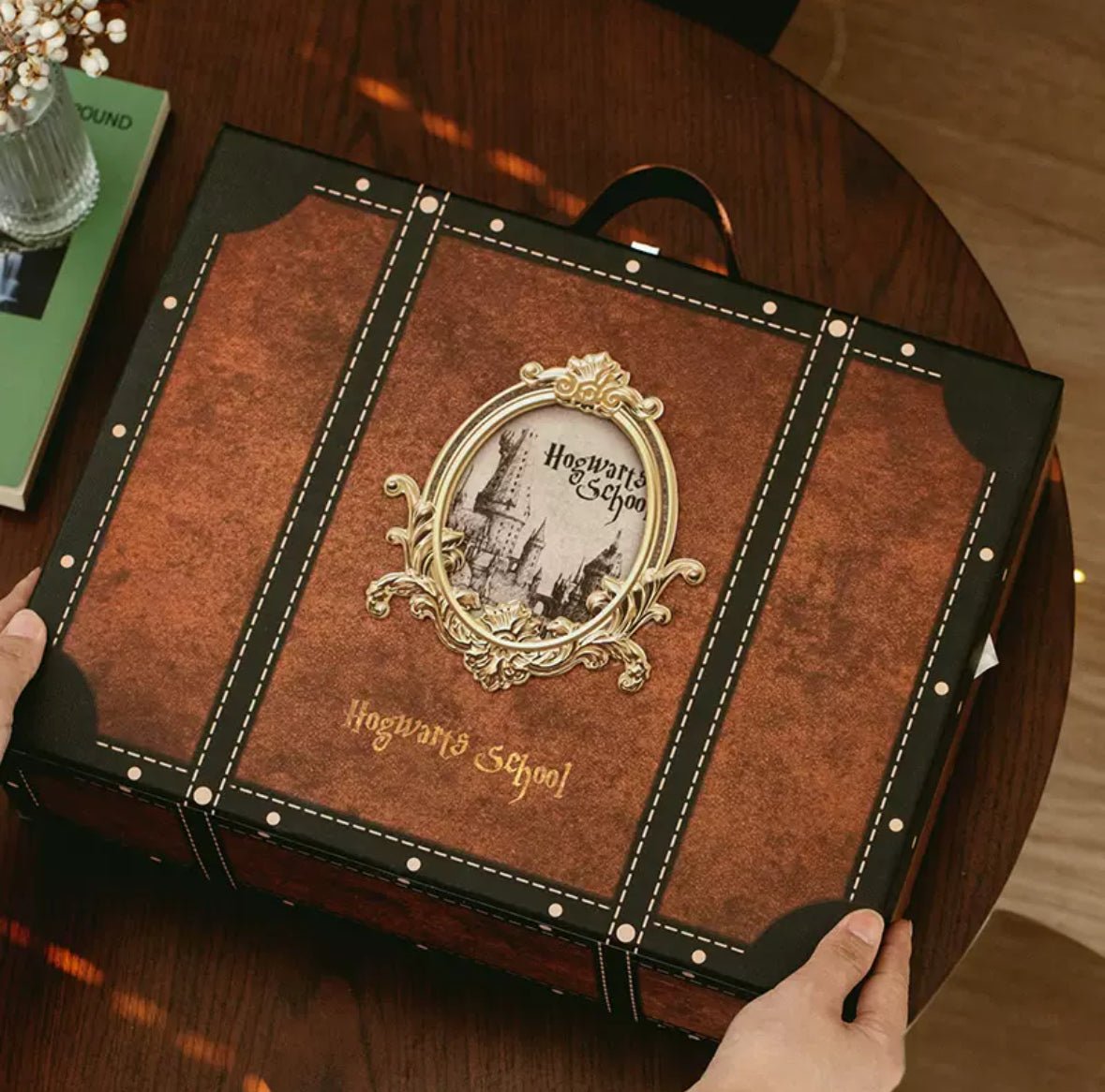 6137 Hogwarts School Suitcase storage box - Paper Whimsy Studio