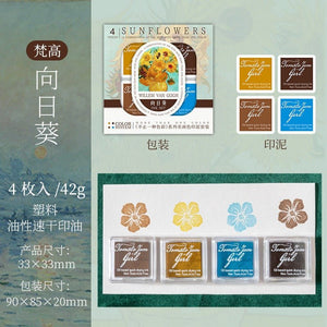 9005 Ketchup Girl's Famous Paintings Color Stamping Clay Set - Paper Whimsy Studio