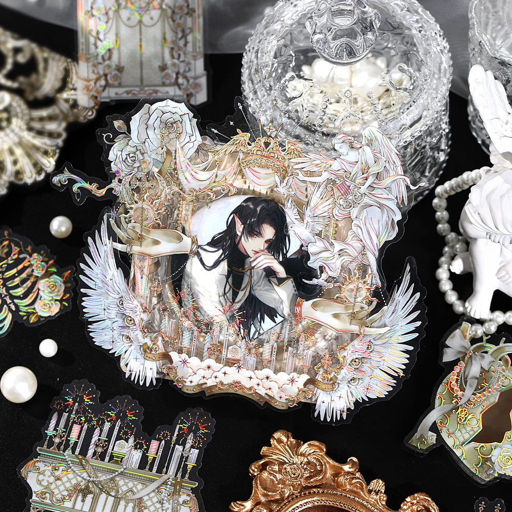 [2603-116] Luxury Vintage PET Sticker Pack 4 Styles