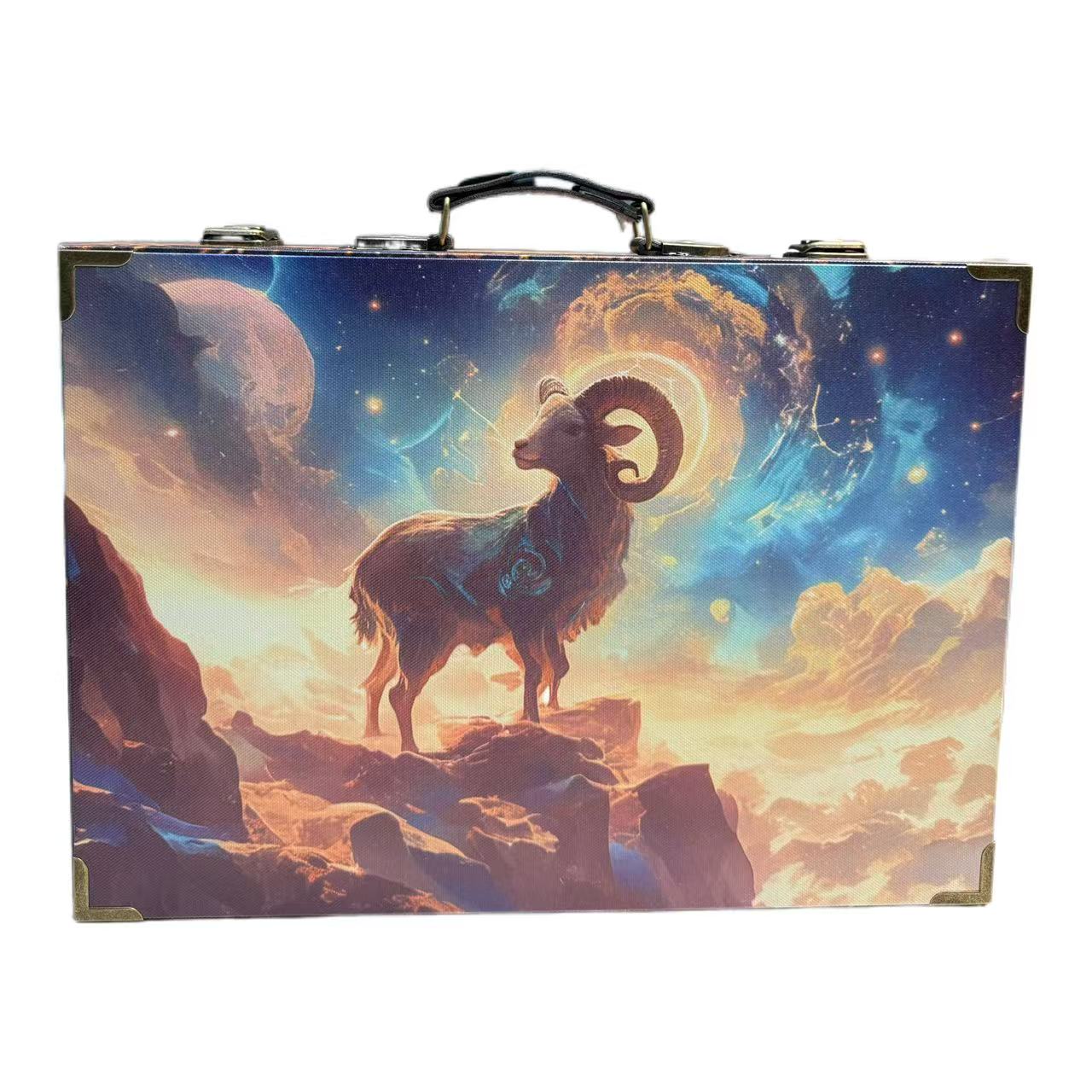 6173 Celestial Aries Wood Storage Box
